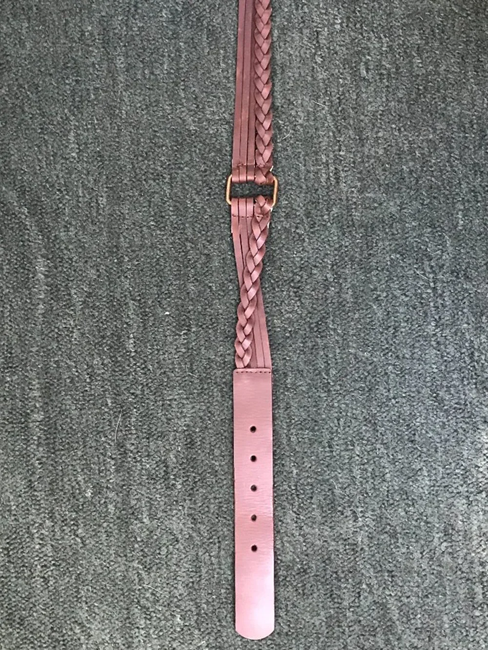 🤎Genuine Leather Braided Belt — Classic Style — Size M 🤎